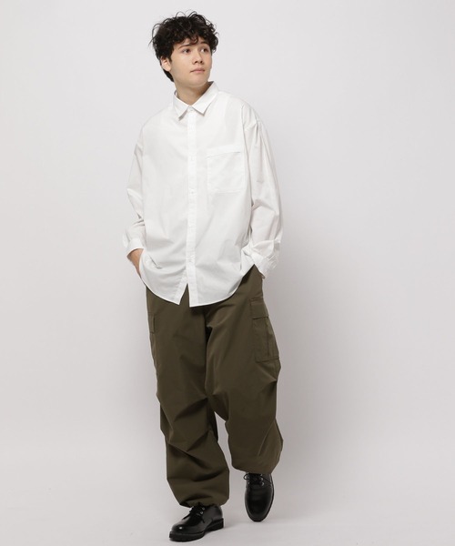 niko and...（ニコアンド）の「イージーケアタックスリーブシャツ ストライプシャツ（シャツ/ブラウス・メンズ・オフホワイト/ブルー/グリーン/ライトグレー・MEDIUM/LARGE）」の11枚目の写真