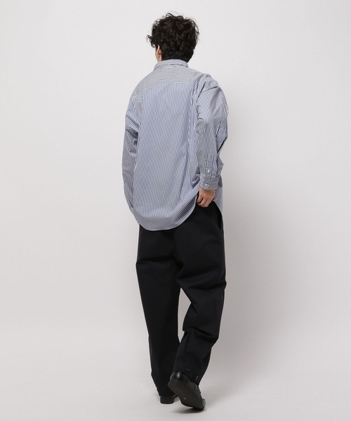 niko and...（ニコアンド）の「イージーケアタックスリーブシャツ ストライプシャツ（シャツ/ブラウス・メンズ・オフホワイト/ブルー/グリーン/ライトグレー・MEDIUM/LARGE）」の18枚目の写真