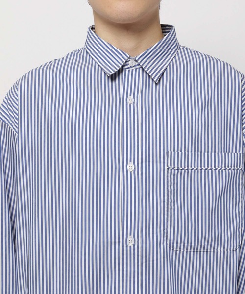 niko and...（ニコアンド）の「イージーケアタックスリーブシャツ ストライプシャツ（シャツ/ブラウス・メンズ・オフホワイト/ブルー/グリーン/ライトグレー・MEDIUM/LARGE）」の22枚目の写真