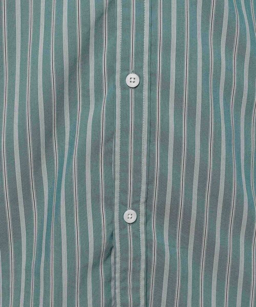 niko and...（ニコアンド）の「イージーケアタックスリーブシャツ ストライプシャツ（シャツ/ブラウス・メンズ・オフホワイト/ブルー/グリーン/ライトグレー・MEDIUM/LARGE）」の7枚目の写真