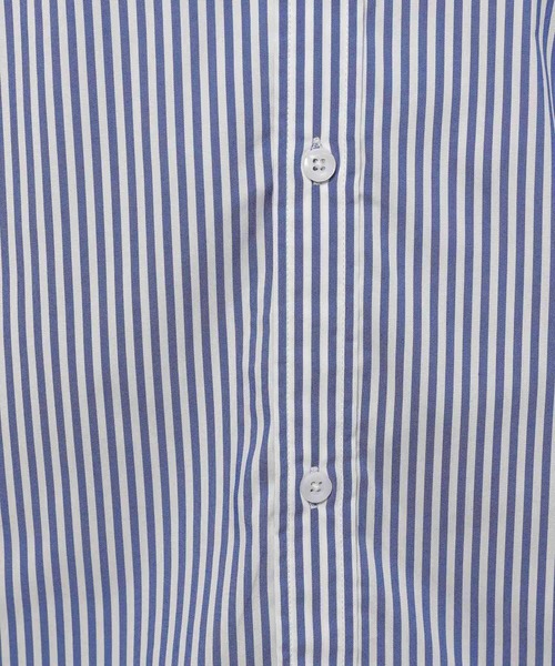 niko and...（ニコアンド）の「イージーケアタックスリーブシャツ ストライプシャツ（シャツ/ブラウス・メンズ・オフホワイト/ブルー/グリーン/ライトグレー・MEDIUM/LARGE）」の8枚目の写真