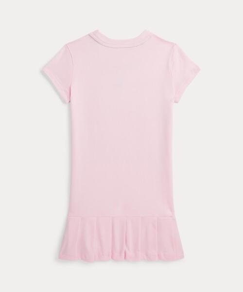 セール】Big Pony プリーテッド コットン ジャージー Tシャツ ドレス 