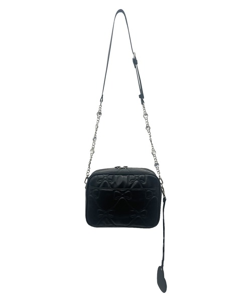 Honey Cinnamon（ハニーシナモン）の「リボンキルティングショルダーバッグ（ショルダーバッグ・レディース・ブラック/ピンク・FREE）」の7枚目の写真