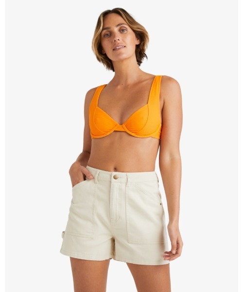 BILLABONG(ビラボン)の「BILLABONG レディース LEIA SHORT ウォークパンツ/ショートパンツ 【2024年春夏モデル】/ビラボンコットンツイルボトムス(その他パンツ・レディース・アーミー/ホワイト・24inch/25inch)」の3枚目の写真