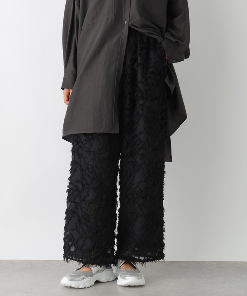 LEPSIM（レプシィム）の「シアーフリンジパンツ　996541（その他パンツ・レディース・ブラック/オフホワイト・FREE）」の10枚目の写真