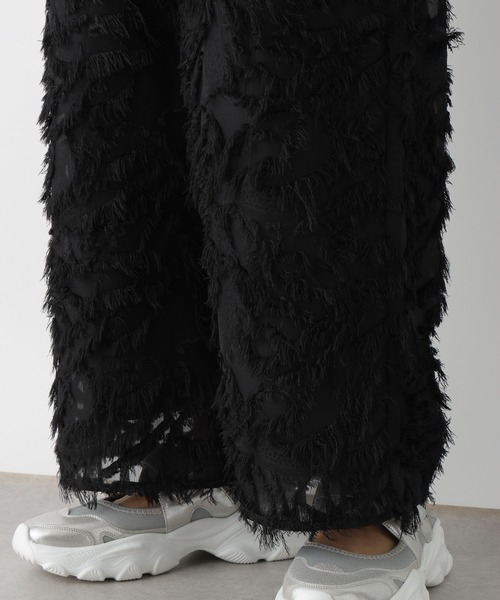 LEPSIM（レプシィム）の「シアーフリンジパンツ　996541（その他パンツ・レディース・ブラック/オフホワイト・FREE）」の17枚目の写真