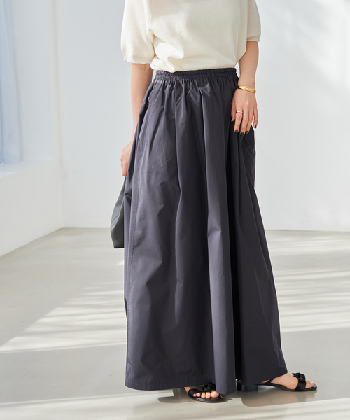plage(プラージュ)の「silkコン taffeta スカート(スカート・レディース・ネイビー・38/36)」の4枚目の写真