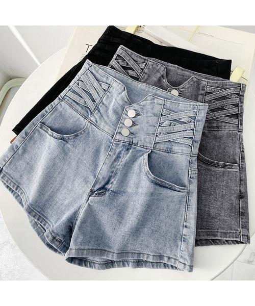 Miniministore(ミニミニストア)の「デニム ショートパンツ レディース 美脚(デニムパンツ・レディース・チャコールグレー/サックスブルー/ブラック・XL/M/L)」の18枚目の写真