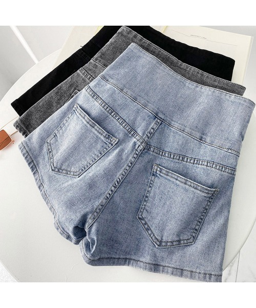 Miniministore(ミニミニストア)の「デニム ショートパンツ レディース 美脚(デニムパンツ・レディース・チャコールグレー/サックスブルー/ブラック・XL/M/L)」の19枚目の写真