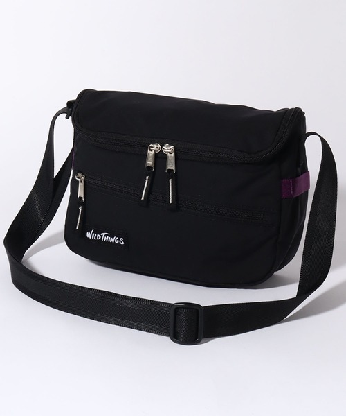 WILD THINGS（ワイルドシングス）の「【WILD THINGS/ワイルドシングス】DELFY fabric ワンポイントロゴ ミニショルダーバッグ（ショルダーバッグ・メンズ・ブラック/パープル/レッド/ターコイズブルー/ベージュ/グレー・FREE）」の22枚目の写真