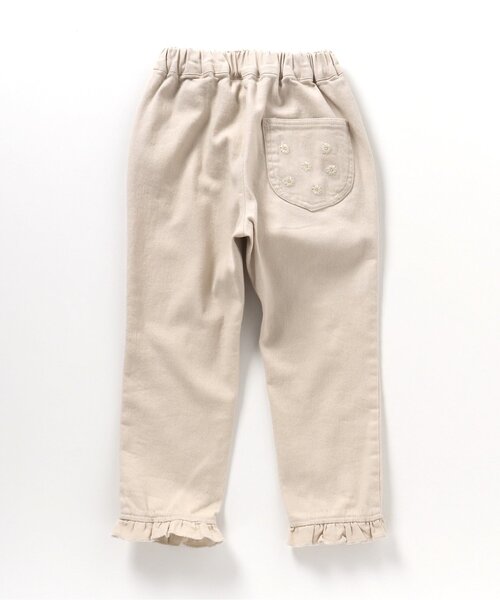 apres les cours(アプレレクール)の「デイジー刺繍ポケットパンツ(デニムパンツ・キッズ・ブラック/インディゴブルー/アイボリー・80/90/100/110/120/130/140)」の13枚目の写真