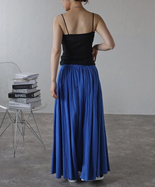 Bonjour Sagan（ボンジュールサガン）の「カップ付きベアキャミソール（キャミソール・レディース・グレイッシュベージュ/アイボリー/オフホワイト/チャコールグレー/ブラック・FREE）」の22枚目の写真