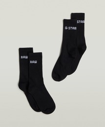 G-STAR | SPORT SOCK 2-PACK/ロゴソックス/2足セット(ソックス/靴下)