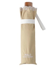 POLO RALPH LAUREN | 遮光 晴雨兼用折りたたみ日傘　スカラップ花刺繍(折りたたみ傘)