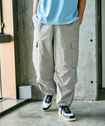 ナイロンコットンワイドカーゴパンツ