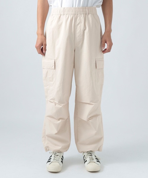 BAYFLOW（ベイフロー）の「ナイロンコットンワイドカーゴパンツ（カーゴパンツ・メンズ・グレー/カーキ/ブラック/ホワイト・SMALL/MEDIUM/LARGE）」の9枚目の写真