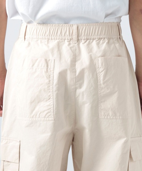 BAYFLOW（ベイフロー）の「ナイロンコットンワイドカーゴパンツ（カーゴパンツ・メンズ・グレー/カーキ/ブラック/ホワイト・SMALL/MEDIUM/LARGE）」の18枚目の写真