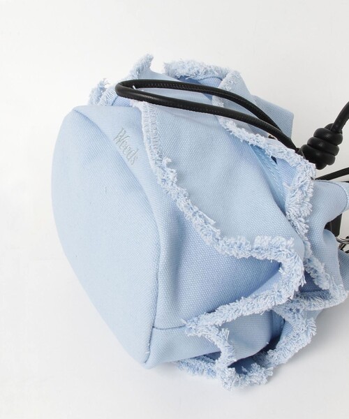 Woods（ウッズ）の「【Woods/ウッズ】キャンバスフリルドロストバッグ（ショルダーバッグ・レディース・キナリ/ライトブルー・FREE）」の11枚目の写真