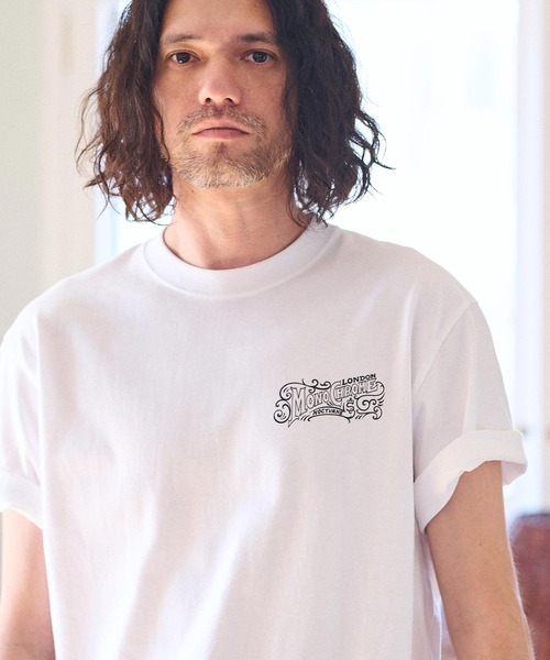 CAMBIO(カンビオ)の「mt8936- スタンダードシルエットプリントTシャツ(MONOCHROME)(Tシャツ/カットソー・メンズ・グレー/ホワイト/スミクロ・S/M/L/XL)」の12枚目の写真