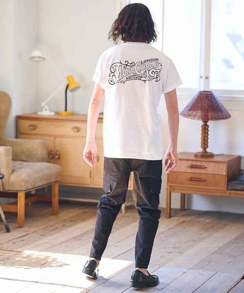 CAMBIO(カンビオ)の「mt8936- スタンダードシルエットプリントTシャツ(MONOCHROME)(Tシャツ/カットソー・メンズ・グレー/ホワイト/スミクロ・S/M/L/XL)」の14枚目の写真