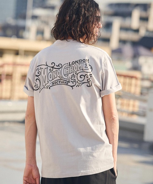 CAMBIO(カンビオ)の「mt8936- スタンダードシルエットプリントTシャツ(MONOCHROME)(Tシャツ/カットソー・メンズ・グレー/ホワイト/スミクロ・S/M/L/XL)」の16枚目の写真