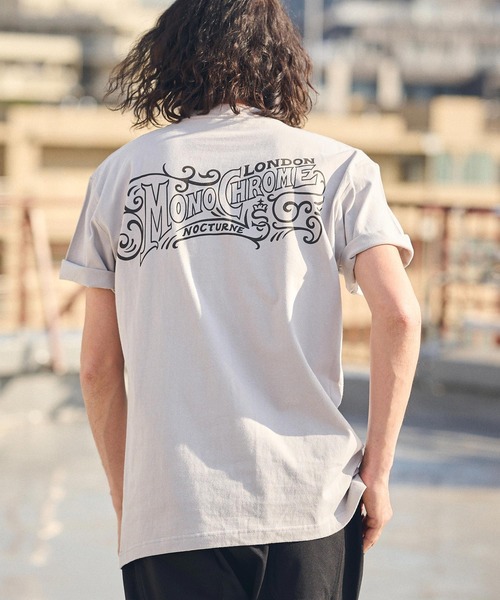 CAMBIO(カンビオ)の「mt8936- スタンダードシルエットプリントTシャツ(MONOCHROME)(Tシャツ/カットソー・メンズ・グレー/ホワイト/スミクロ・S/M/L/XL)」の17枚目の写真