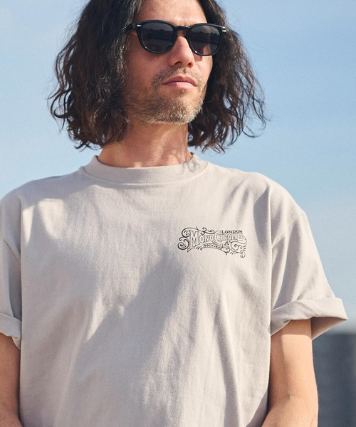 CAMBIO(カンビオ)の「mt8936- スタンダードシルエットプリントTシャツ(MONOCHROME)(Tシャツ/カットソー・メンズ・グレー/ホワイト/スミクロ・S/M/L/XL)」の18枚目の写真