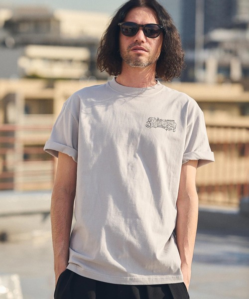 CAMBIO(カンビオ)の「mt8936- スタンダードシルエットプリントTシャツ(MONOCHROME)(Tシャツ/カットソー・メンズ・グレー/ホワイト/スミクロ・S/M/L/XL)」の19枚目の写真