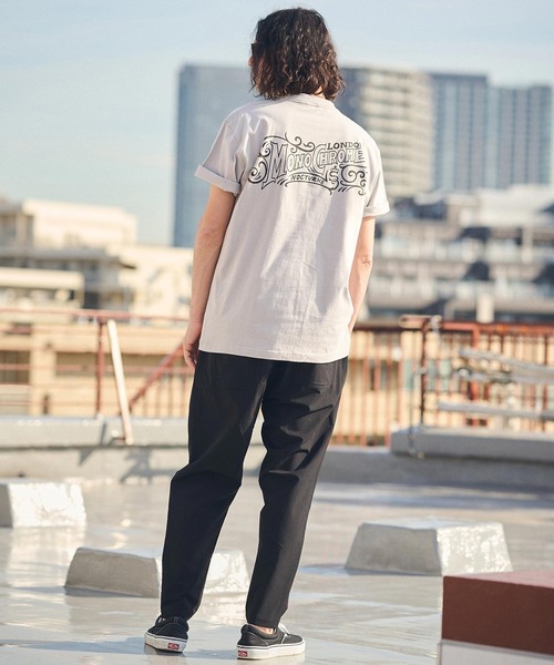 CAMBIO(カンビオ)の「mt8936- スタンダードシルエットプリントTシャツ(MONOCHROME)(Tシャツ/カットソー・メンズ・グレー/ホワイト/スミクロ・S/M/L/XL)」の20枚目の写真