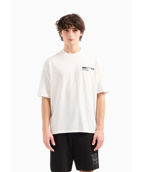 ARMANI EXCHANGE★半袖 クルーネック ロゴ ツートーン Tシャツ ARMANI EXCHANGE tシャツ 「A|X アルマーニ エクスチェンジ