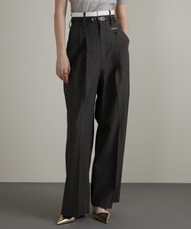 PRANK PROJECT | 【24SUMMER PRE ORDER】メランジタックボリュームパンツ / Melange Tuck Voluminous Pants(スラックス)