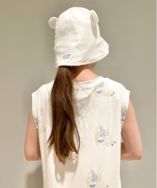 gelato pique（ジェラートピケ）の「しろくまパイルハット（ハット