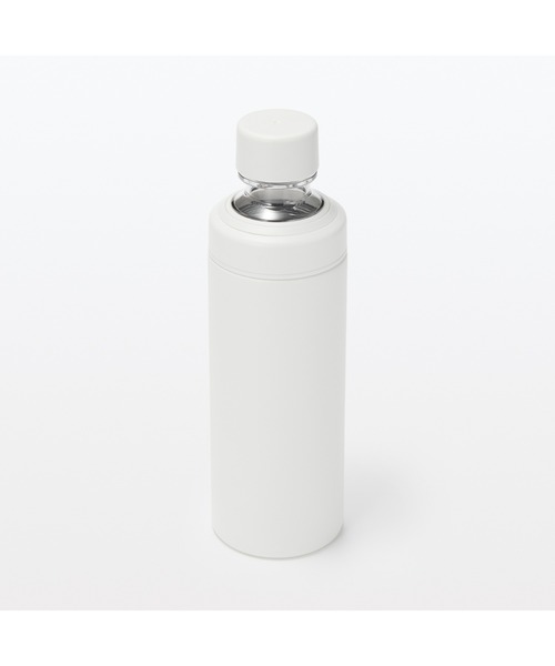 無印良品（ムジルシリョウヒン）の「ステンレス　炭酸にも使える　保冷ボトル　６００ｍＬ（水筒・メンズ・ホワイト/ブルー・FREE）」の3枚目の写真