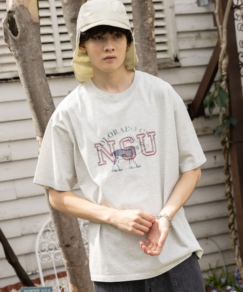 niko and...(ニコアンド)の「ヴィンテージアソートTシャツ(Tシャツ/カットソー・メンズ・ブルー/ブラック/その他1/その他2/チャコール/ライトグレー・MEDIUM/LARGE)」の1枚目の写真