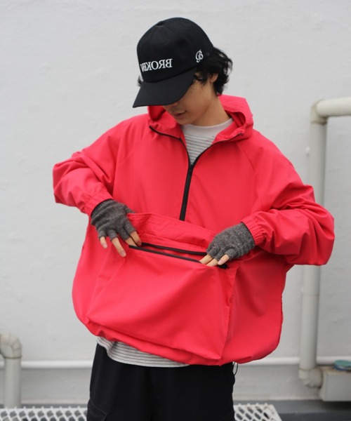 セール】裾ドローコード付きアノラック（ブルゾン）｜BROKEN BASE