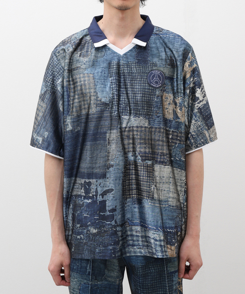 PARIS SAINT-GERMAIN(パリサンジェルマン)の「【Paris Saint-Germain / パリ・サン=ジェルマン】PLJ BORO PRINTED JERSEY(Tシャツ/カットソー・メンズ・ネイビー・MEDIUM/LARGE/X-LARGE)」の3枚目の写真