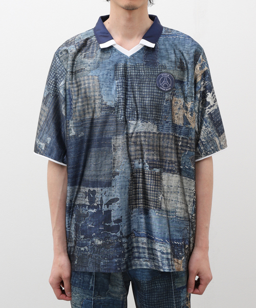 PARIS SAINT-GERMAIN(パリサンジェルマン)の「【Paris Saint-Germain / パリ・サン=ジェルマン】PLJ BORO PRINTED JERSEY(Tシャツ/カットソー・メンズ・ネイビー・MEDIUM/LARGE/X-LARGE)」の4枚目の写真