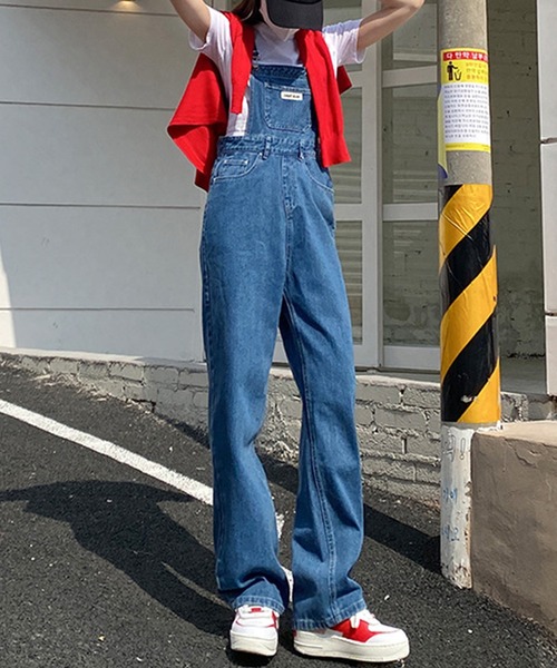 aimoha（アイモハ）の「カジュアルデニムサロペット（サロペット/オーバーオール・レディース・ブラック/ネイビー・X-SMALL/SMALL/MEDIUM/LARGE）」の13枚目の写真