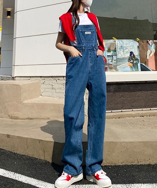 aimoha（アイモハ）の「カジュアルデニムサロペット（サロペット/オーバーオール・レディース・ブラック/ネイビー・X-SMALL/SMALL/MEDIUM/LARGE）」の16枚目の写真