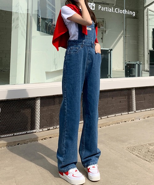 aimoha（アイモハ）の「カジュアルデニムサロペット（サロペット/オーバーオール・レディース・ブラック/ネイビー・X-SMALL/SMALL/MEDIUM/LARGE）」の18枚目の写真