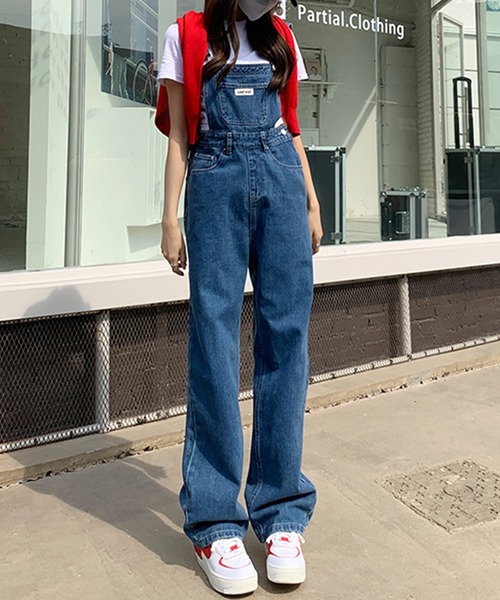 aimoha（アイモハ）の「カジュアルデニムサロペット（サロペット/オーバーオール・レディース・ブラック/ネイビー・X-SMALL/SMALL/MEDIUM/LARGE）」の20枚目の写真