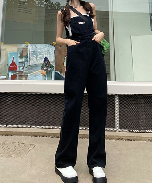 dahl'ia レースパッチワーク オーバーオール