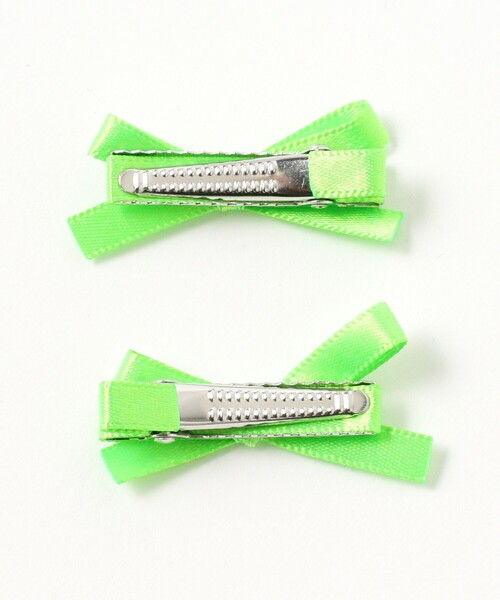Ray BEAMS（レイビームス）の「Ray BEAMS / ネオンカラー リボン クリップ（その他ヘアアクセサリー・レディース・ピンク/ミント/イエロー・ONE SIZE）」の8枚目の写真