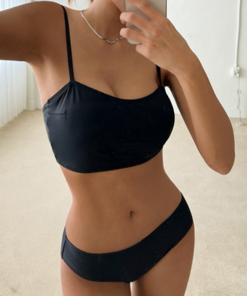 RESELVES ブラック キャミソール水着 Mサイズ Ritzy（リッツィー）の「シンプル キャミソールビキニ 水着（水着