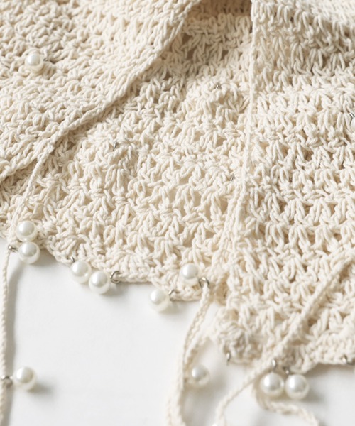 antiqua（アンティカ）の「パールニットハット（ニットキャップ/ビーニー・レディース・アイボリー/ブラック・FREE）」の22枚目の写真