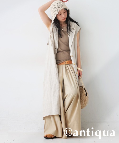 antiqua（アンティカ）の「パールニットハット（ニットキャップ/ビーニー・レディース・アイボリー/ブラック・FREE）」の8枚目の写真