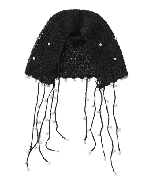 antiqua（アンティカ）の「パールニットハット（ニットキャップ/ビーニー・レディース・アイボリー/ブラック・FREE）」の21枚目の写真