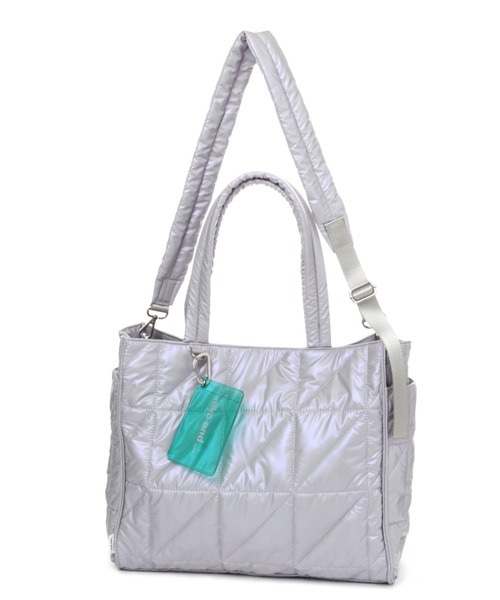 niko and...（ニコアンド）の「オリジナル2WAYマルチトートバッグM（トートバッグ・レディース・ブラック/シルバー/アイボリー・FREE）」の3枚目の写真