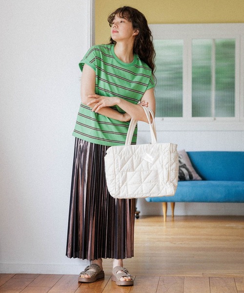 niko and...（ニコアンド）の「オリジナル2WAYマルチトートバッグM（トートバッグ・レディース・ブラック/シルバー/アイボリー・FREE）」の6枚目の写真