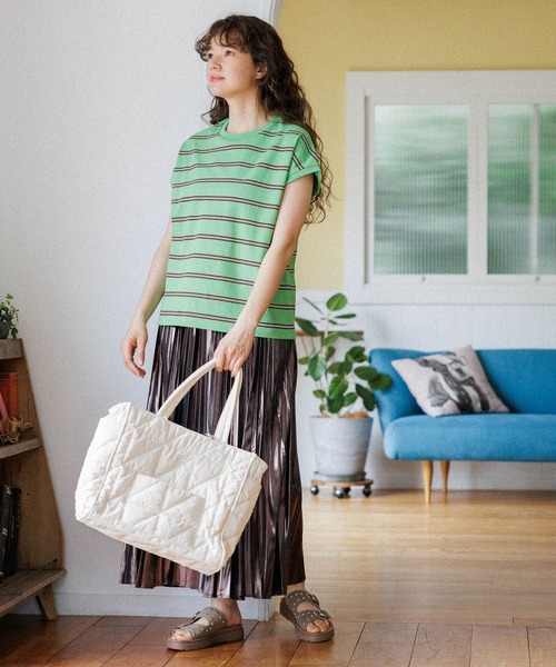 niko and...（ニコアンド）の「オリジナル2WAYマルチトートバッグM（トートバッグ・レディース・ブラック/シルバー/アイボリー・FREE）」の7枚目の写真